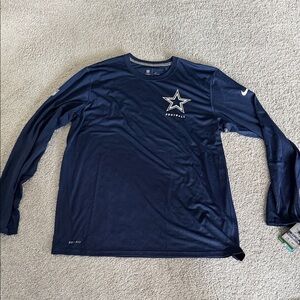 Nike Navy Long Sleeve Shirt with Star Emblem